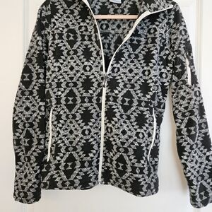 Black and White Geometric Pattern Jacket